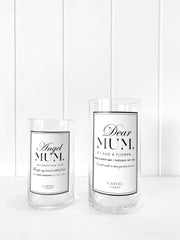 Angel Mum Tribute Vase + Forever Blooms