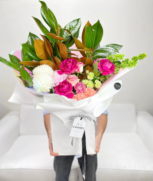 'Grandiose' Personalised Bouquet Bags (Optional Vase)
