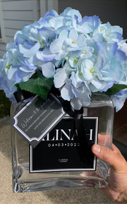 Personalised Glass Vase - "No. Edition"
