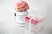 Medium Acrylic Box - Choose your rose colour (FREE GIFT BOX!)