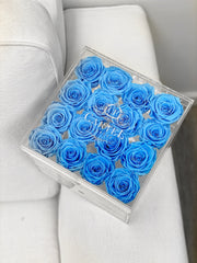 Medium Acrylic Box - Choose your rose colour (FREE GIFT BOX!)