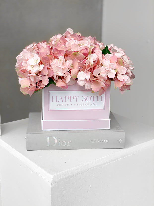 Hydrangea Pastel Pink Gift Box