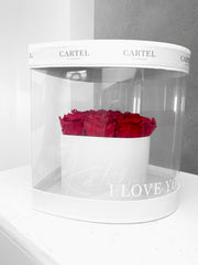 Heart Box with Lasting Red Roses