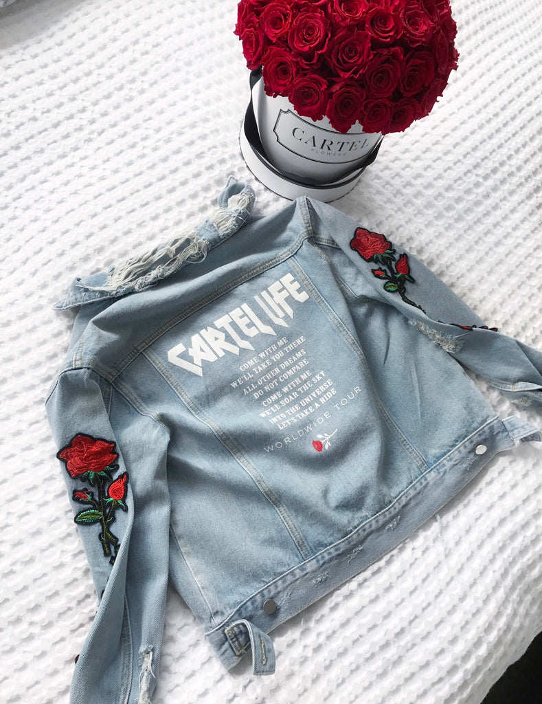 Cartel Life Denim Jacket by Cartel Flowers